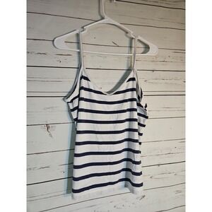 Old Navy Camisole Tank Top & Shorts Blue / White Stripes M